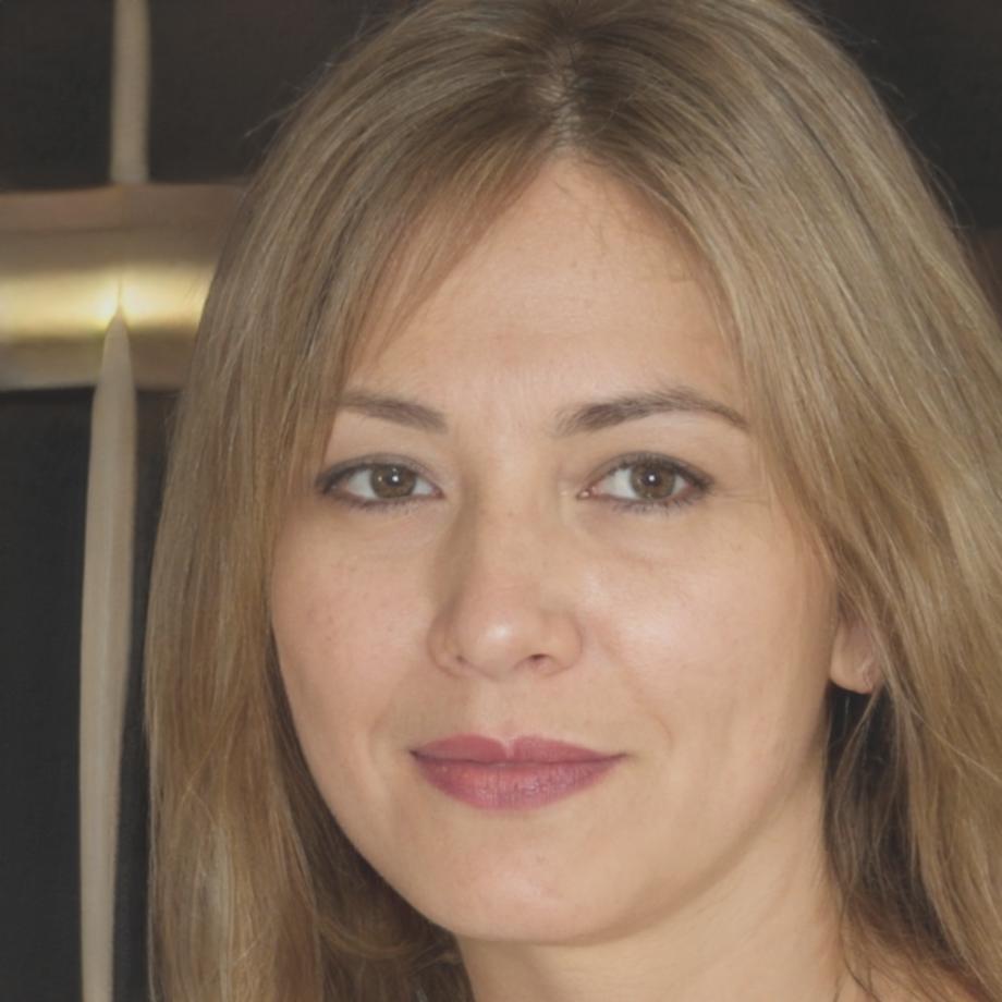 Retrato profesional de consultora financiera